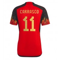 Belgicko Yannick Carrasco #11 Domáci futbalový dres MS 2022 Krátky Rukáv